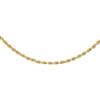 CARISSIMA Collana da Donna in Oro Giallo 9 ct, Catena Rope Vuota 50, Lunghezza 41 cm