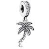 FGT Ciondolo a forma di palma, compatibile con braccialetti Pandora, collane, pendenti, Hawaii, spiaggia, vacanze, donne, sorella, mamma, famiglia, compleanno, Argento sterling, Zirconia cubica