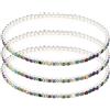 Suyi - Cavigliera elastica da donna, con strass, da tennis, con strass e Lega, colore: 3 pezzi multicolore., cod. fba-bt229-ank-3PcsMultiColor