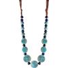Hanary Hippie Round Bead Strand Necklace, Summer Beach Jewelry Gift for Women