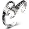 VOYADE S925 Bracciale Da Uomo in Argento Sterling Con Chiave A Vite, Bracciale Aperto Personalizzato,Argento,18cm~22cm
