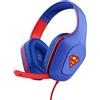 GXTrust 415SM Zirox Cuffie Gaming con Licenza Superman per PC Xbox PS4 PS5 Switch Mobile, Driver da 50mm, Jack Audio 3.5 mm, Cavo 1.2m, Cuffie con Microfono Leggere Over-Ear, Blu
