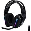 Logitech G733 LIGHTSPEED Cuffia wireless con microfono gaming con fascia per la testa a sospensione, LIGHTSYNC RGB, tecnologia microfono Blue VO!CE e driver audio PRO-G - Nero
