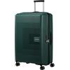 American Tourister Aerostep - Spinner L, Valigia Espandibile, 77 cm, 101.5/109 L, Verde (Foresta Scura)