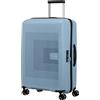 American Tourister Aerostep - Spinner M, Valigia Espandibile, 67 cm, 66.5/72.5 L, Grigio (Soho Grey)