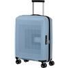 American Tourister Aerostep - Spinner S, Bagaglio a Mano Espandibile, 55 cm, 36/40 L, Grigio (Soho Grey)