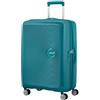 American Tourister Soundbox - Trolley M Espandibile Valigia, 67 cm, 71.5/81 L, Verde (Jade Green)