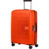 American Tourister Aerostep - Spinner M, Valigia Espandibile, 67 cm, 66.5/72.5 L, Arancione (Bright Orange)