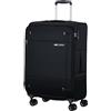 Samsonite Base Boost Facelift - Valigia Morbida 66 cm Media, Valigia da Stiva, Lucchetto TSA, Leggera & Espandibile, 67.5/73.5 L, Nero