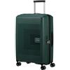 American Tourister Aerostep - Spinner M, Valigia Espandibile, 67 cm, 66.5/72.5 L, Verde (Foresta Scura)