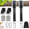 Veebmys 900 kg Cinghie Amaca Fissaggio Altalena, Kit Sospensione 2 x 150 cm con Moschettoni, Anelli a D, Protezioni Albero e Borsa per Giardino, Campeggio, Uso Esterno