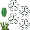 Vexran Set da 4 Sostegno per piante in Metallo - Robusto Supporto per Fiori, Rose e Pali per pomodori - Supporto per Ortensie & Supporto Monstera - con Clip per piante rampicanti per Interno ed Esterno