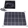 FILFEEL Kit Ventola Solare da 7 W con Pannello Monocristallino da 7 W - Ventilatore Silenzioso Ad Energia Solare per Pollaio, Cuccia per Animali, Serra, Capannone - Ventilatore Resistente alle
