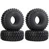 INJORA 4PCS 1,9 Pneumatici in Gomma Ruota per 1:10 RC Rock Crawler Axial SCX10 SCX10 II 90046 90047 Traxxas TRX-4 TRX4