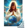 XRUGTKIHZTWF Figura in Preghiera Terra Nuvole Atmosfera Divina Puzzle 1000 Pezzi Carta per Adulti Famiglia Relax Decorazione Casa Regalo 38x26cm/1000pcs