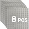 HUIZDQ piastra di base a blocco classico da 8 pezzi, compatibile al 100% con tutte le principali marche, con borchie 32 X 32(25 X 25cm), pessimista