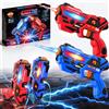 VATOS Set Laser Tag Ricaricabile 2 Pezzi, Giocattoli Pistola Laser con Schermo LED, Raggio 40 m per Interni ed Esterni - Gioco per Ragazzi e Famiglia, Regalo di Compleanno e Vacanza per Bambini 6+