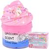 Keemanman Slime Nuvola Unicorno, Kit Slime Profumato 200g Giocattoli Bambini, Accessori Carini Preppy per Ragazze e Ragazzi, Regali Compleanno Teenager 6-12 Anni, Omaggi Festa e Regali Calze 8-13 Anni
