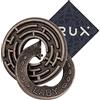 Hanayama and Crux Hanayama Cast Laby Puzzle - Livello 5 di 6 - Molto difficile - Include Crux Sticker