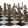 GiftHome (solo scacchi) storico Roma, scacchi in metallo, dimensioni medie, king 7,8 cm (bordo non incluso)