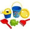 Generico Secchiello e Paletta Bambini Secchiello Spiaggia con Paletta Rastrello Innaffiatoio Formina Setaccio Set Mare Giochi Spiaggia Giochi Sabbia Gioco Mare Giocattoli Sabbbiera per Bambini Multicolore (a)