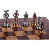 GiftHome (solo scacchi) storico fatto a mano spagnolo Royal Guard Figures metal scacchi pezzi King 2,65 inc (tavola non inclusa)