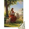 XRUGTKIHZTWF Pastore con pecore Puzzle 1000 Pezzi Puzzle per Adulti Carta Scena campestre Natura Relax Mente Arredo Casa Regalo 38x26cm/1000pcs