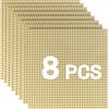 HUIZDQ piastra di base a blocco classico da 8 pezzi, compatibile al 100% con tutte le principali marche, con borchie 32 X 32(25 X 25cm), sabbioso