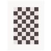 Layered Tappeto in lana a pelo corto tessuto a mano Chess Flatweave