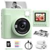 TIATUA Macchina Fotografica Bambini Istantanea, 2.4 Pollici 1080P Fotocamera Digitale Bambini con 32GB Scheda & Papier Photo, Regalo di Natale per Bambin i dai 3-12 Anni
