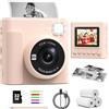TIATUA Macchina Fotografica Bambini Istantanea, 2.4 Pollici 1080P Fotocamera Digitale Bambini con 32GB Scheda & Papier Photo, Regalo di Natale per Bambin i dai 3-12 Anni