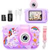 ARNSSIEN Macchina Fotografica Bambini, 2,4" Fotocamera Bambini con180 °Flip Len, Fotocamera Digitale Videocamera Regalo Bambino e Bambina 3 4 5 6 7 8 9 10 11 12 anni,Regalo di Compleanno e Natale,X101