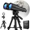 Sogries Binocolo Astronomico 20x80 per Adulti, Prisma BAK4 e Lenti FMC, Ingrandimento 20x per Osservazione di Stelle, Luna, Fauna Selvatica e Paesaggi a Lunga Distanza, con Treppiede Incluso