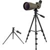 Svbony SV401 Cannocchiali con Doppio Treppiede, HD 20-60X80 Impermeabile Prisma di Porro Oculare Angolato Cannocchiale Monoculare per Tiro Al Bersaglio, Birdwatching