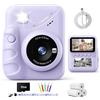 TIATUA Macchina Fotografica Bambini Istantanea, 3.0 Pollici Fotocamera Digitale Bambini con 32GB Scheda & 3 Rotoli di Carta da Stampa, Regalo per Ragazze Ragazzi da 3-12