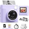 TIATUA Macchina Fotografica Bambini Istantanea, 2.4 Pollici 1080P Fotocamera Digitale Bambini con 32GB Scheda & Papier Photo, Regalo di Natale per Bambin i dai 3-12 Anni