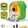 ARNSSIEN Macchina Fotografica Bambini Istantanea con obiettivo 180°Flip, ARNSSIEN 2,4" Fotocamera Istantanea per Bambini 1080P con 3 Rotoli di Carta da Stampa, Regalo per Bambino per Ragazze Ragazzi da 3-12,M2