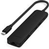 SATECHI 7 in 1 Hub USB C Slim Plus Adattatore Multiporta con Ethernet, Ricarica PD 100W, HDMI 4K@60Hz, 2x Porte USB-A 10Gbps e SD/microSD per MacBook Air/Pro/Neo, Laptop - Nero