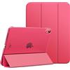 MoKo Cover Custodia iPad (A16) 11a Generazione 2025 /iPad 10a Generazione 2022, Cover Custodia Protettiva per Supporto Ultrasottile con Copertura Posteriore Traslucida in PC Rigido, Anguria Rossa