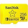 SanDisk 256GB scheda microSDXC per console Nintendo Switch fino a 100 MB/s UHS-I Class 10 U3
