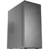 Tacens NOVAX, Case PC Micro-ATX Ultra-compatto, Design Completo in Metallo, 1x Ventola Posteriore 80mm, Case Mini-Tower con Grande Capacità Interna, Nero