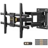 Perlegear Supporto TV Parete Girevole e Estendibile per TV 32-85 Pollici, Portata 60 kg, VESA 600x400mm, Inclinazione e Rotazione Regolabile Design Ultra Resistente e Sicuro