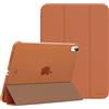 MoKo Cover Custodia iPad (A16) 11a Generazione 2025 /iPad 10a Generazione 2022, Cover Custodia Protettiva per Supporto Ultrasottile con Copertura Posteriore Traslucida in PC Rigido, Caffè Scuro