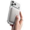 Baseus Picogo AM41 Power Bank, 10000mAh Qi2 Magsafe Powerbank 15W Wireless, Ultra Slim, Ricarica Rapida PD 27W, Magnetico Batteria Esterna per iPhone 17/16/15/14/13/12, Titanio