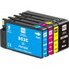 Skydo 953XL Cartucce 953 XL compatibile per HP 953XL Multipack 953 cartuccia Compatibili con HP Officejet Pro 7740 7720 8715 8710 8725 8730 7730 8210 8720 8740 8718 (953XL Nero Ciano Magenta Giallo)