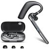 CASCHO Auricolare Bluetooth Singolo Cuffie Bluetooth V5.4, 100 Ore in Standby, Auricolari Bluetooth Singolo con CVC8.0 ENC Doppio Microfono, Doppia Connessione, Muto, Cuffie per Guida/Ufficio