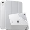 MoKo Custodia Protettiva per iPad (A16) 11a Generazione 11 Pollici 2025/10a Gen 10,9" 2022,iPad Cover in TPU e Pelle PU con Chiusura Magnetica, Sostegno,Auto Riattivazione/Standby, Argento