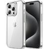 JETech Cover per iPhone 15 Pro Max 6,7 Pollici, Anti Ingiallimento Custodia con Antiurto, Anti-Graffio e Retro Trasparente (Trasparente)