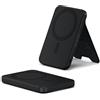 SATECHI OntheGo™ Power Bank MagSafe 5000mAh, Batteria Esterna Qi2 con Supporto Integrato e Ricarica Rapida 15W per iPhone, Android - Nero