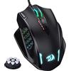 Redragon M908 Impact RGB LED MMO Mouse con pulsanti laterali Mouse ottico da gioco cablato con 12.400 DPI, alta precisione, 20 pulsanti programmabili